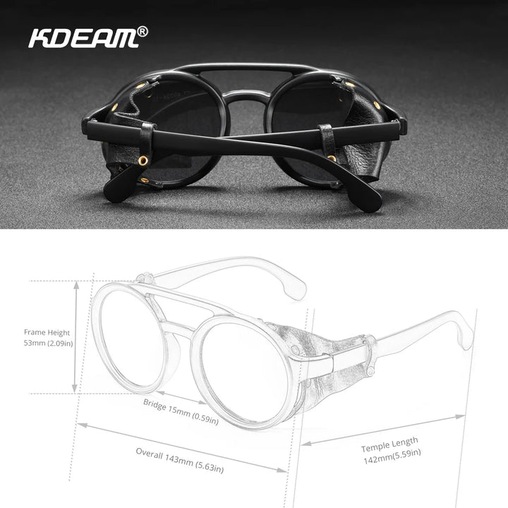 KDEAM KD179 Vintage Round Sunglasses