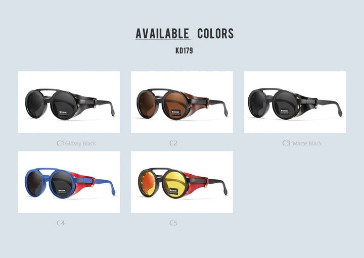 KDEAM KD179 Vintage Round Sunglasses