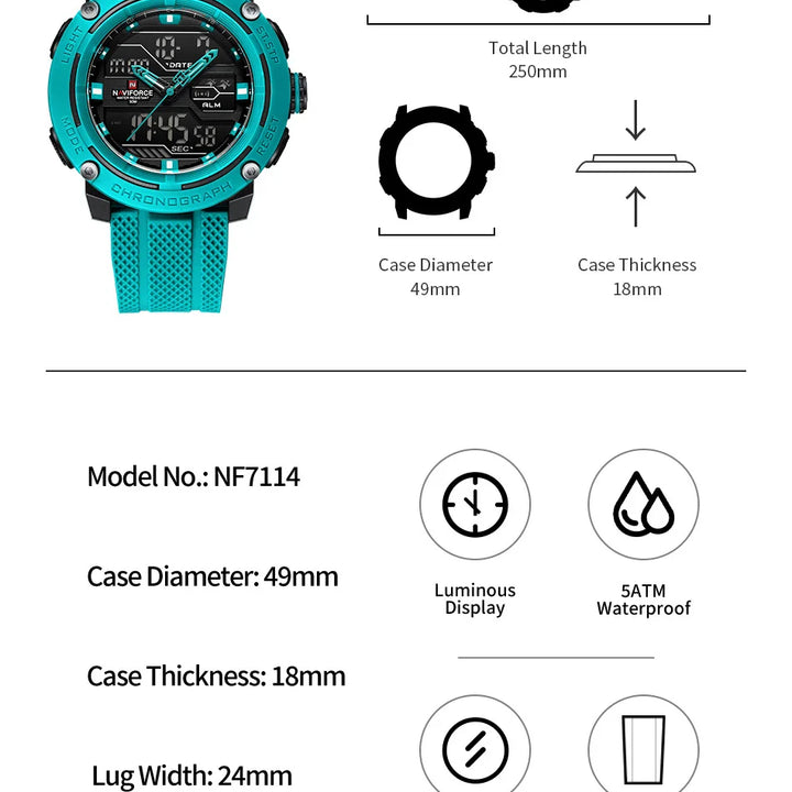 NAVIFORCE Men's Sports Watch
