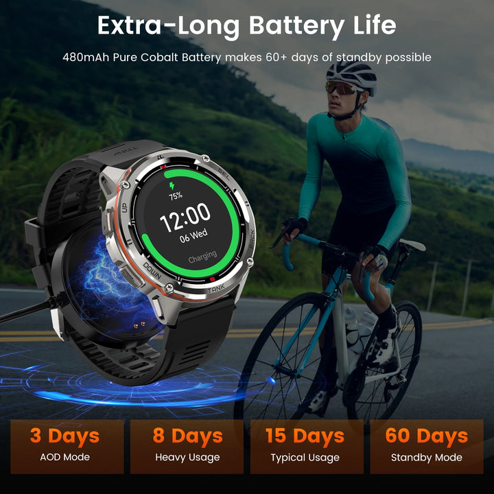 KOSPET TANK T3 Ultra GPS Smartwatch – Built for the Extreme