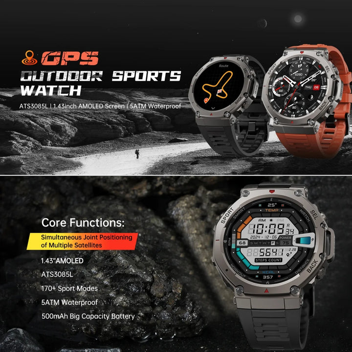 VWAR T-Rex 3 Tactical GPS Smartwatch (2025 Edition)