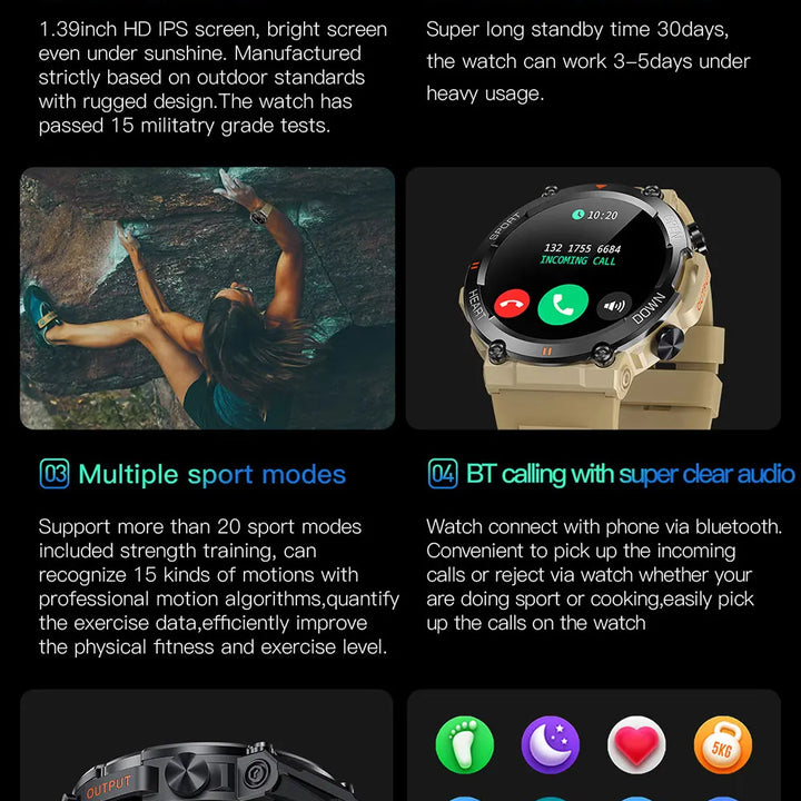 Mevaden 1.39" HD Smartwatch