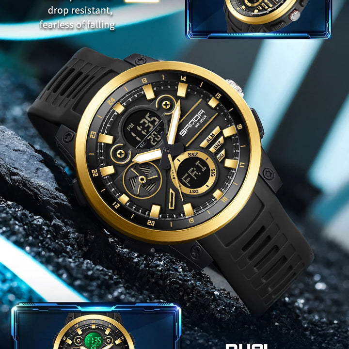 SANDA Men Sport Wristwatc