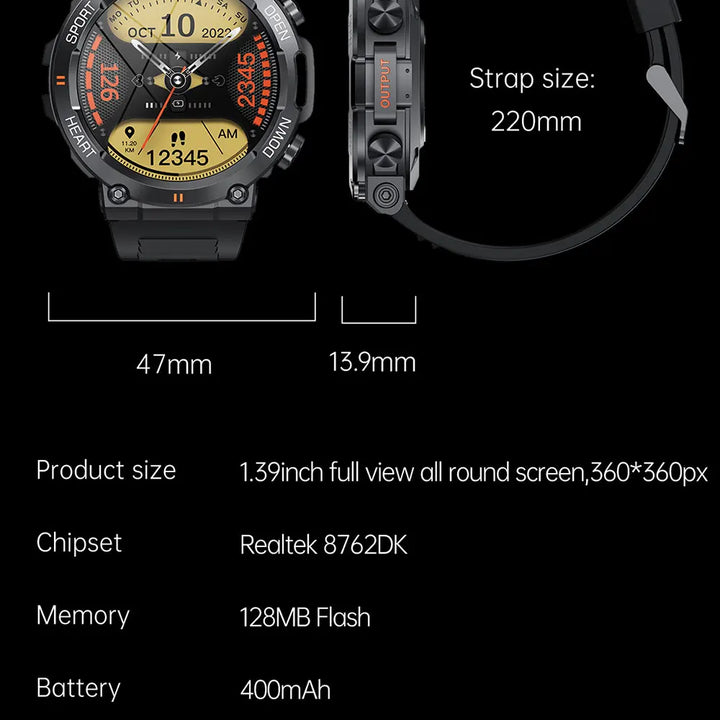 Mevaden 1.39" HD Smartwatch