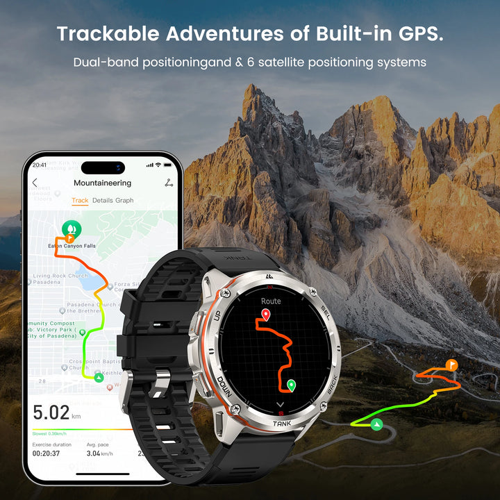 KOSPET TANK T3 Ultra GPS Smartwatch – Built for the Extreme