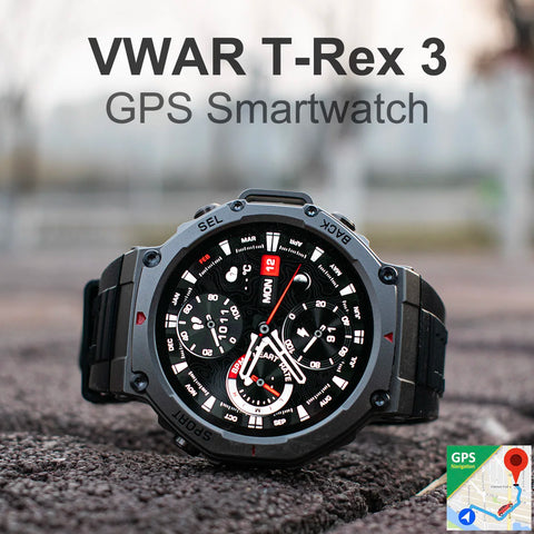VWAR T-Rex 3 Tactical GPS Smartwatch (2025 Edition)