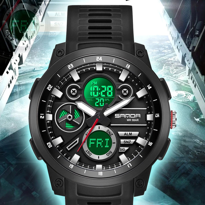 SANDA Men Sport Wristwatc