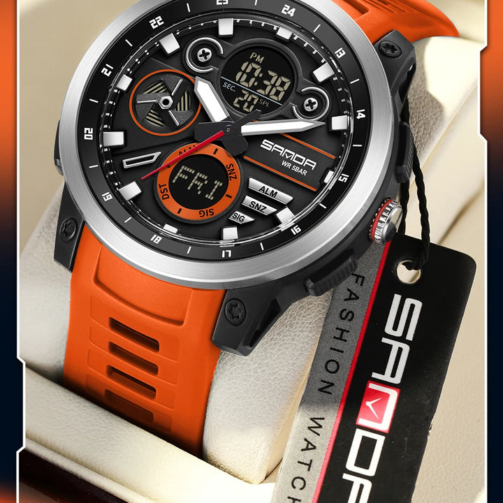 SANDA Men Sport Wristwatc