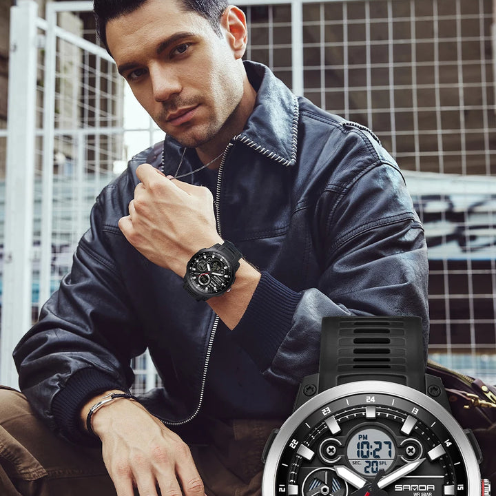 SANDA Men Sport Wristwatc