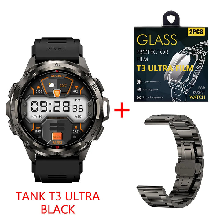KOSPET TANK T3 Ultra GPS Smartwatch – Built for the Extreme